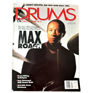 Drums and Drumming June/July 1990 Max Roach Cover Liberty DeVitto R010